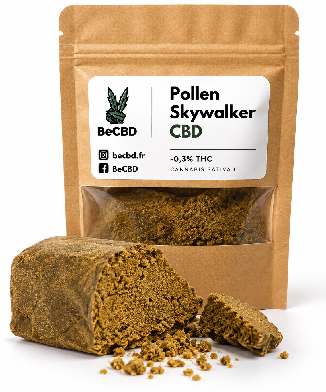 Pollen CBD Skywalker arômes boisés - BeCBD