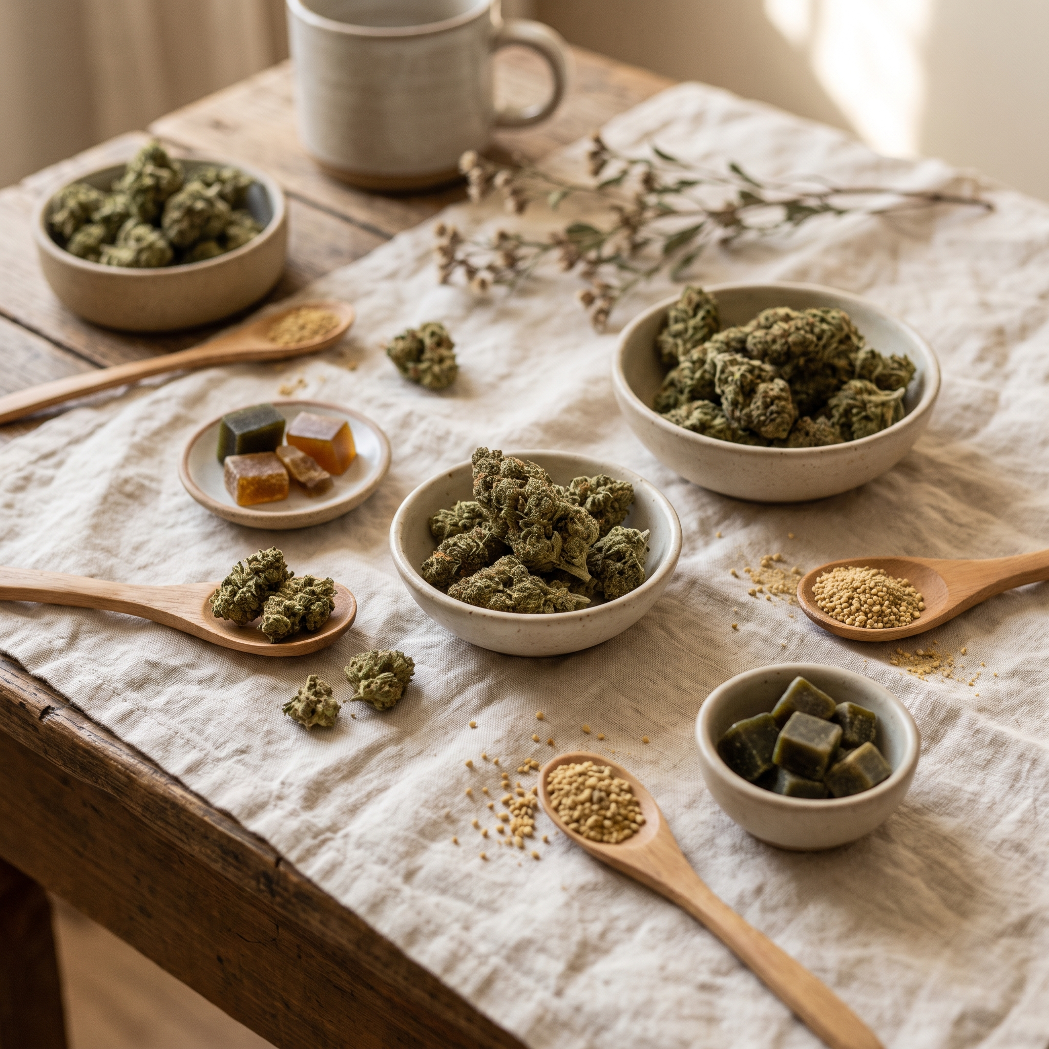 Fleurs, résines et pollens CBD sélectionnés